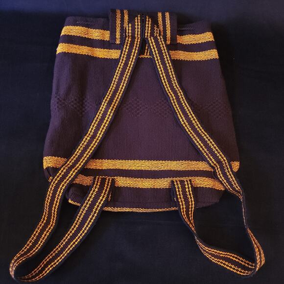 San Diego Padres Baseball Brown Yellow w/ Logo Large Knitted Backpack Bag - Picture 4 of 6